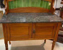 Early Marble Kitchen Prep Table Washstand Sideboard ~ Shipping is NOT Free - Etsy