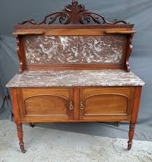 MARBLE TOP VICTORIAN WASH STAND — Lots of Furniture