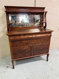 Early 20th Century Antique Quarter Sawn Oak Buffet With ...