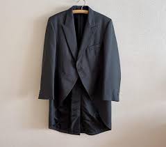 Vintage Magee Morning Coat Wool Tailcoat Charcoal Grey ...