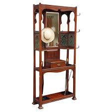 Edwardian Mahogany Hat and Coat Hall Stand For Sale at 1stDibs