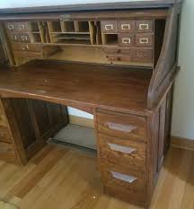 Antique Roll Top Desk and Chair, Oak, beautiful finish | eBay