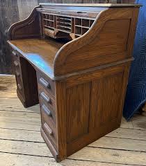 American Antique Roll Top Desk | Chairish
