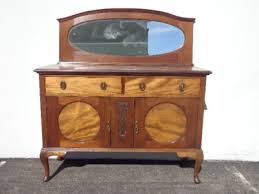 Antique Cabinet Buffet Shabby Chic Primitive Sideboard Hutch ...