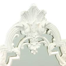 Chippendale Style Decorative Mirror in White Finish ...