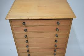 Lot - Twelve Drawer Pine Spool Cabinet