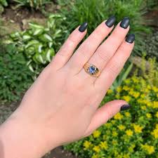 10k Yellow Gold 1.19ct Genuine Natural Sapphire Men's Ring Size 8.75 (#J6745) | eBay