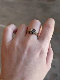 c. 1890s 14k Gold Moon + Star Ring – Witchy Vintage