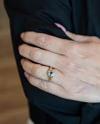 12 Vintage Art Deco Sapphire Engagement Ring Two-Tone 14k – Filigree Jewelers