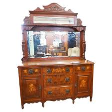 Edwardian Art Nouveau Sideboard Dresser Walnut Inlay 1910 ...