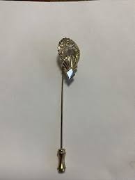 VTG Gold Tone Ornate Shell Stick Pin | eBay