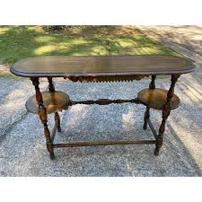 Early 20th Century Oval Mahogany Console Table | Chairish