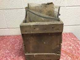 VINTAGE DURKEE ATWOOD No. 707 Bulk Packed Wood Crate GLASS ...