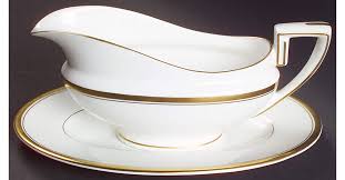 Viceroy (Gold Trim) Gravy Boat & Underplate by Royal ...