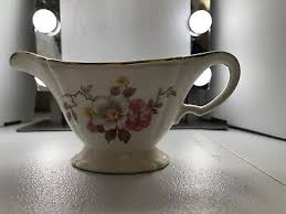 Vintage 1940s Edwin Knowles China Gravy Boat Light Pink ...