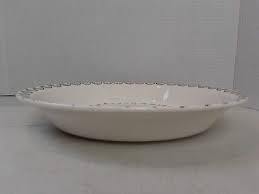 Vintage Strawberry Pie Recipe Pie Plate Baking Dish Ceramic 10 1/2" diameter