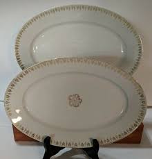 Pair (2) SCHWARZBURG German Porcelain China 12" & 14" Serving Platters | eBay