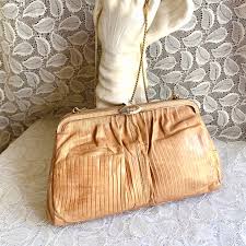 Reptile Purse Handbag, Lizard, Rhinestones, Chain Handle ...