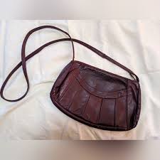 Vintage | Bags | Genuine Leather Vintage Crossbody Bag Made ...