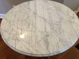 Beautiful Vintage Marble Round Table | eBay