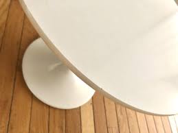 A Vtg Tulip Style Side Table Laminate Top Metal Base Gorgeous MCM Style | eBay