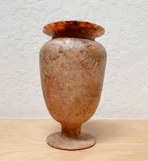 Old Grand Tour Carved Alabaster Urn/vase, Unpolished, Primitive, Not Symmetrical, Likely Egyptian, 7.25" Tall, Please Read Description - Etsy New Zealand