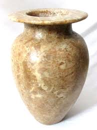 Large Tall Museum Quality Egyptian Alabaster Vase Vessel Made in Egypt | eBay