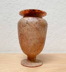 Old Grand Tour Carved Alabaster Urn/vase, Unpolished, Primitive, Not Symmetrical, Likely Egyptian, 7.25" Tall, Please Read Description - Etsy New Zealand