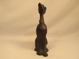 Vintage Metal Bronze Greyhound Whippet Dog Figurine Statue 6 1/2" | eBay