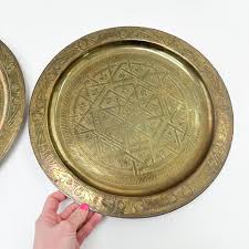 Large Vintage Round Brass Moroccan Tray Sold Separately ...