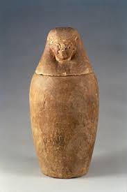 Canopic Jar with Lid | All Works | Canopic jars, Old pottery, Funerary art