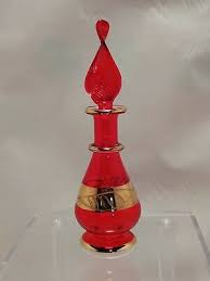 Small Red Egyptian Glass Perfume Bottle | eBay
