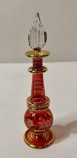 Royal Limited Red Gold Trim Hand-Painted Etched Crystal ...