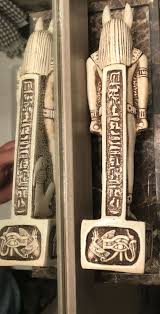 EGYPTIAN ANUBIS Antiques God Deity Dog EGYPT STATUE Carved 11” Tall | eBay