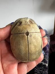 Carved Egyptian Scarab | Hieroglyphs Symbols | Stone Scarab ...