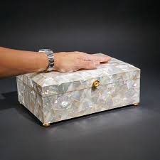 Genuine Large Mother of Pearl Jewelry Box (9.5 lbs) — Astro ...