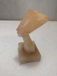 Vintage Egyptian Queen Nefertiti Hand Carved Gold Colored ...