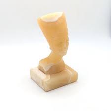 Vintage Neoclassical Egyptian Onyx Stone Figurine Nefertiti ...