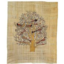 Tree of Life, Ancient Egyptian Papyrus Painting, Authentic ...