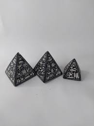 UNIQUE ANCIENT EGYPTIAN THE Three Pyramids Sphinx Carving ...