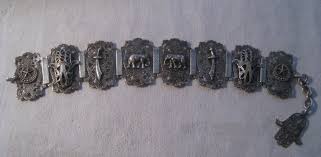 Vintage Middle East Silver Filigree Hamsa Elephant Sword ...