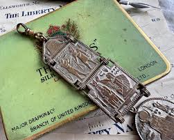 antique Egyptian Revival watch fob - watch chain accessory ...