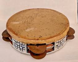 RARE MIDDLE EAST ARABIC ANTIQUE DAMASCUS TAMBOURINE ...