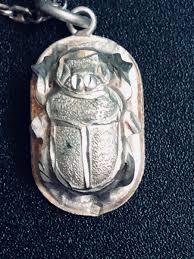 Italy 925 Sterling Silver Chain & Scarab Beetle insect Pendant Necklace | eBay Australia