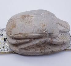 Egyptian Scarab God Beetle Hieroglyphics Hand Carved stone figure | eBay