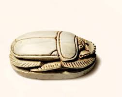 Soapstone Egyptian Scarab Carved Hieroglyphics Beetle - Etsy