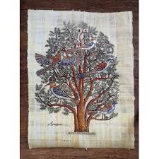 Tree of life painted papyrus - ELBARDY papyrus