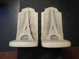 TMS 2002 EIFEL TOWER TAN BOOK ENDS! e1020HXX | eBay