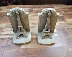 Vintage Fleur De Lis Bookends, Vintage Gold Bookends, French Library Decor - Etsy