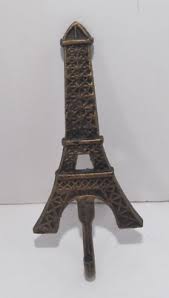 Eiffel Tower Paris Cast Metal 9 1/2" Wall Mount Coat Jacket ...